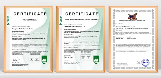 Doriff 2016 International Compliance Certifications