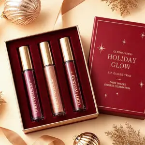 holiday glow lip gloss trio